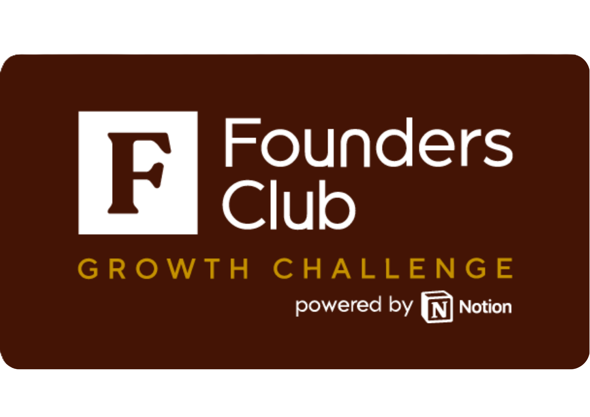 Logo Founders Club Growth Challenge powered by Notion